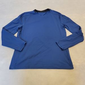 Lululemon size xl blue mens long-sleeved work out running